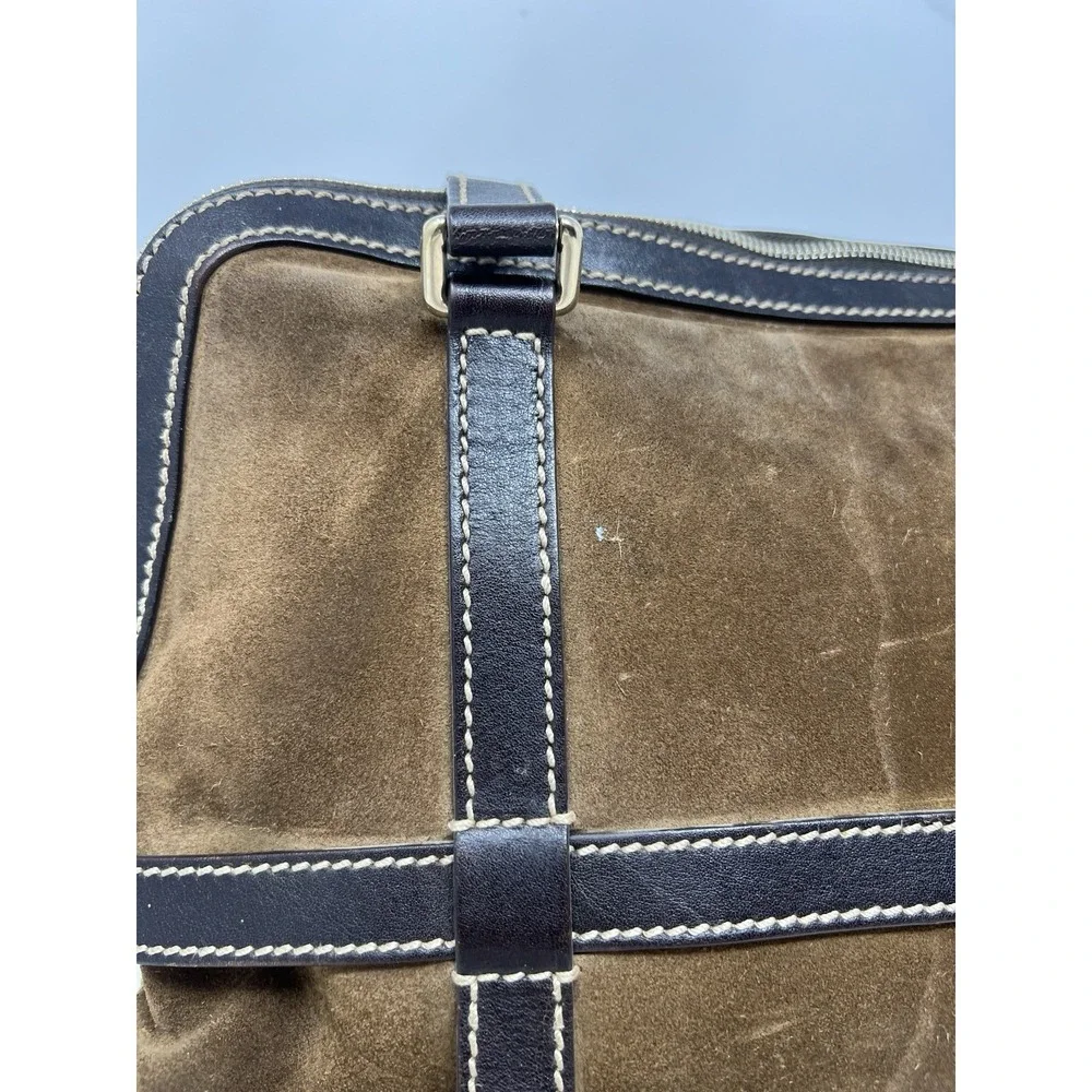 GUCCI Suede Interlocking G Royal Satchel Rare - Picture 7 of 16